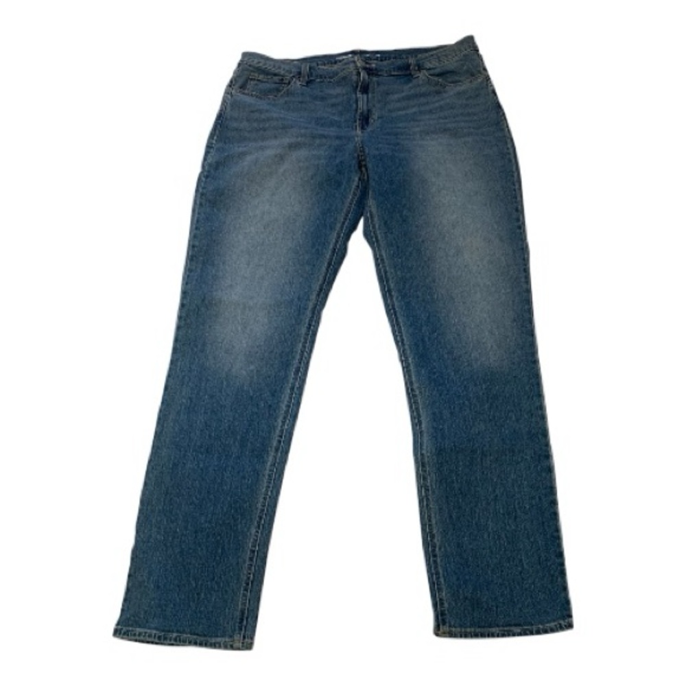 Old Navy Midrise WOW Boyfriend Jeans Classic Medium Wash Blue Size 16 Tall